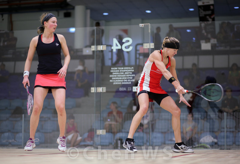 Alison Waters (England) v Kasey Brown (Australia) red/white