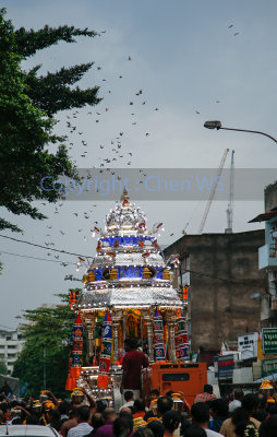 The procession to Batu Caves