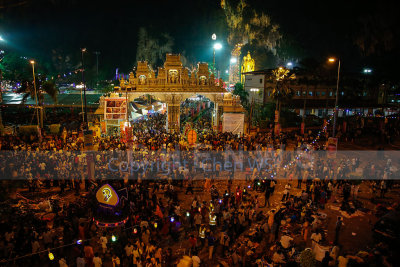 Sri Mahamariamman Temple, Kuala Lumpur on the morning of Thaipusam