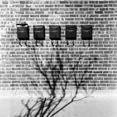 mailbox and shadow