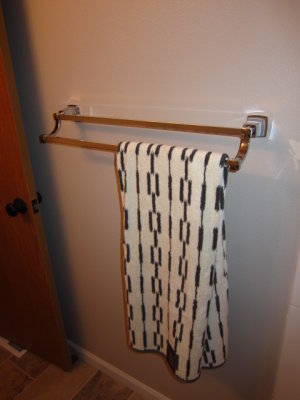 Day Six- Work by The Tile Wizard, towel bars added