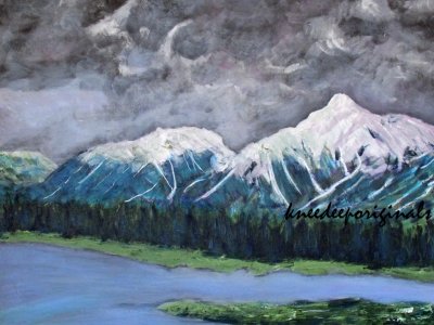 Alaskan Landscape acrylic on canvas 24x30