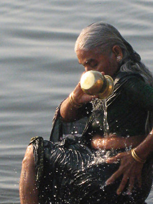Washing in Ganges