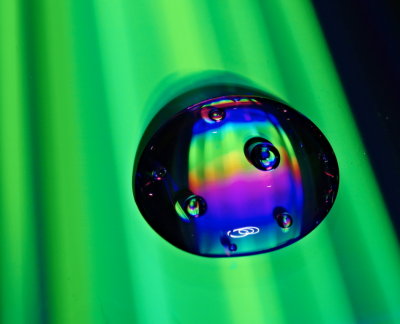 Water Drop on CD Light Painting