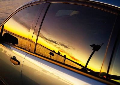 Car Window Sunset *Credit*