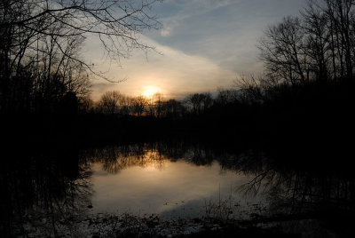 Winter Sunset Powel Crosley Lake