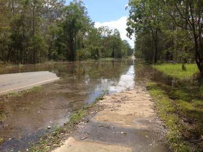 flooded road