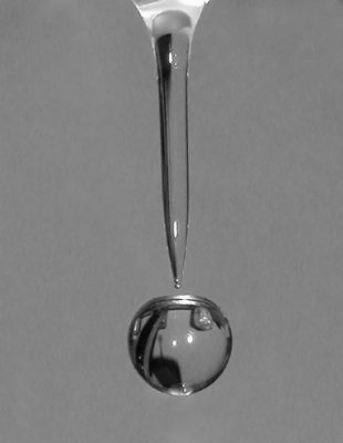 Water Drop - B&W