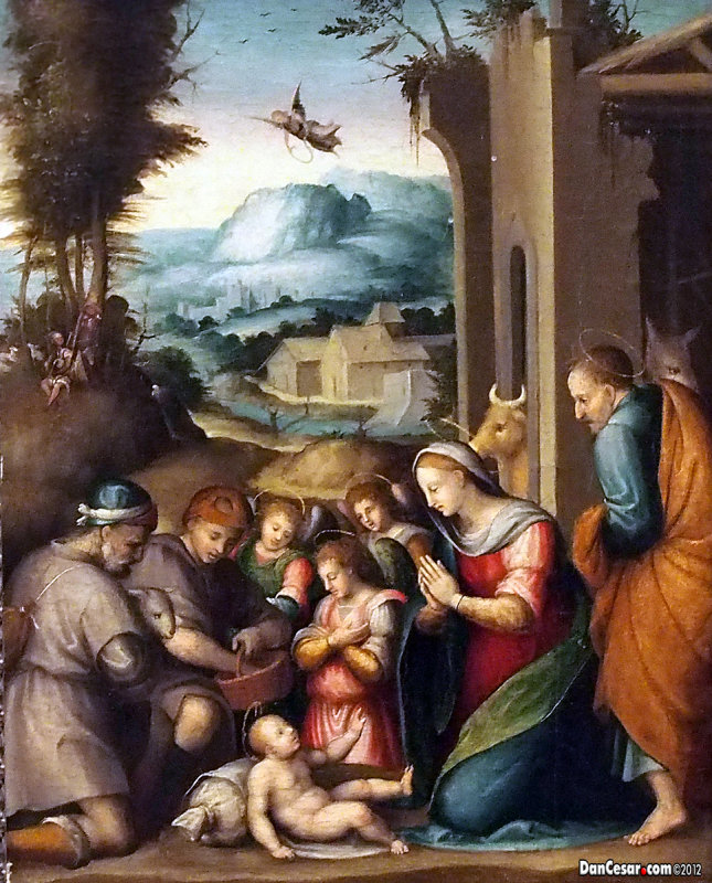 Modonna Enthroned with Christ Child and Saints