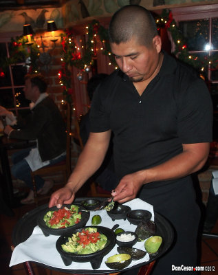 Our Guacamole Chef at El Adobe de Capistrano.