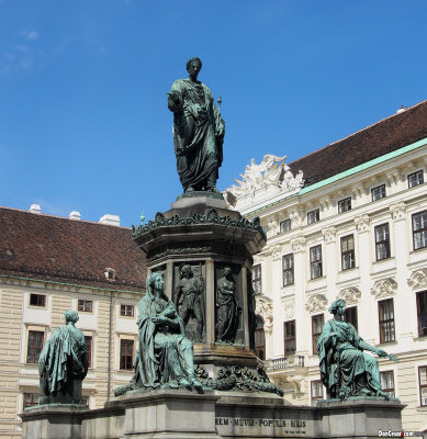 Statue of Emperor Franz I in front of Hofburg Palace