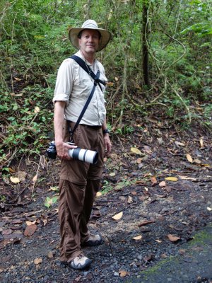 Jim's ready for birds!