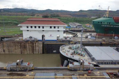 View of the Miraflores locks