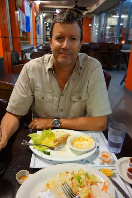 Dinner at La Trapiche was fantastic ... all that's left of the Panama fiesta was the pork rind