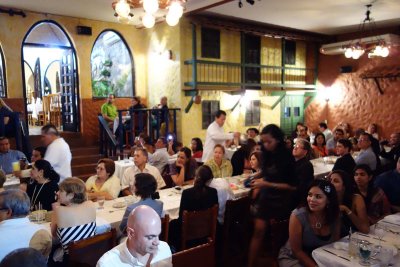 The festive crowd at our restaurant (very few tourists!)