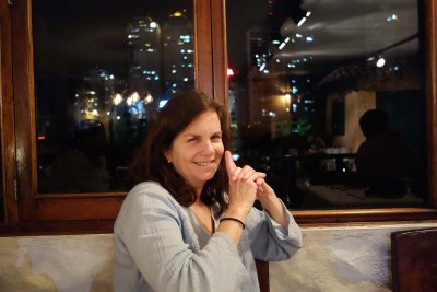 Cyn enjoying the evening
