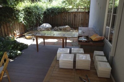 dinner service area