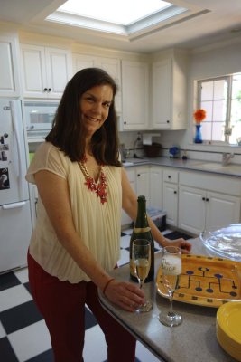 And Cyn and Jim will drink a special toast before the guests arrive