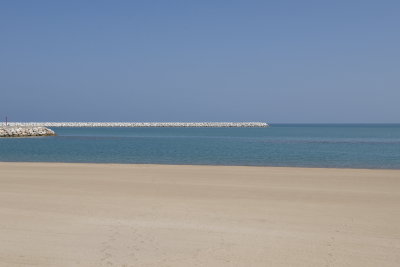 The beach by the Dubois house at The Wave in Muscat.