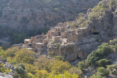 This is an abandoned village at the end of the valley, along a wadi.