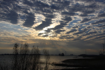 Sunset on the Mississippi River