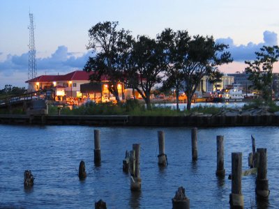 Coast Guard Station at Dusk