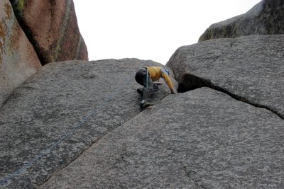 Jim near the top of Cornelius 5....will he make it?
