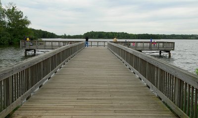 Fishing Bridge In Late Summer