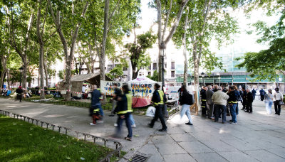 Los Bomberos de Madrid acampan
