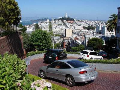 9th: Crooked Traffic on Lombard Street*
