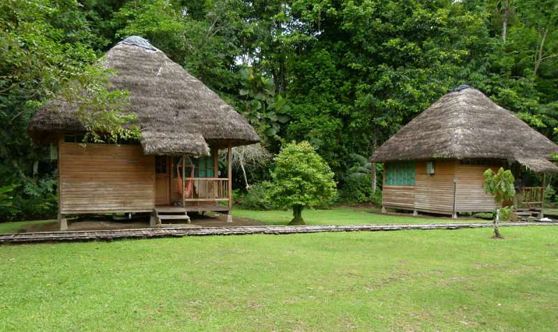 Cabins at Sani Lodge.