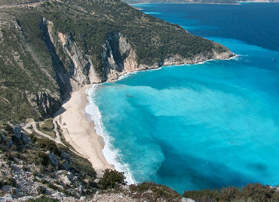 Myrtos Beach.