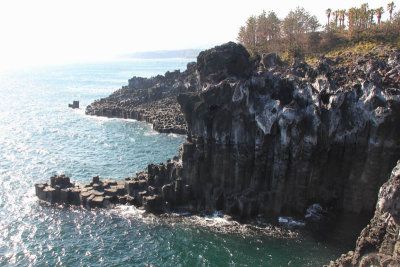 Jungmun Daepo Coast at Seogwipo-si - Jusangjeolli Cliff