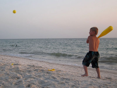 A little oceanfront whiffleball