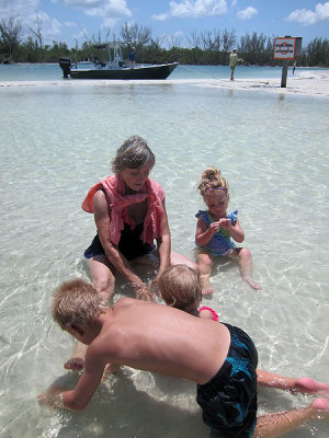 Anchored off a perfect lagoon