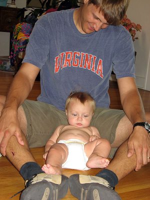 Lounging with Daddy