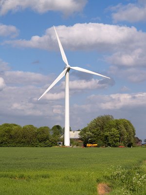 Dutch windmill, the modern kind by Geophoto