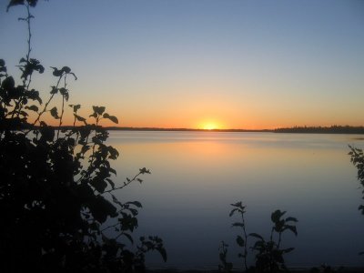 Coucher de soleil au camping