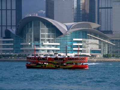 Star Ferry ; Hong Kong Convention and Exhibition Centre