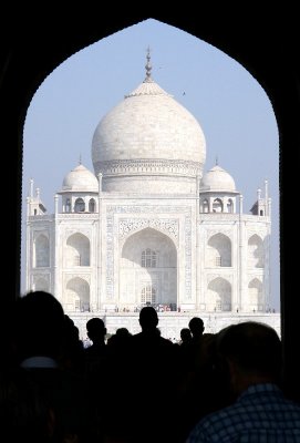 Taj as viewed from the entrance to the complex