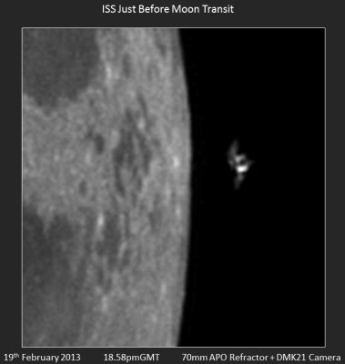 ISS JUST BEFORE MOON TRANSIT 19th FEBRUARY 2013.jpg