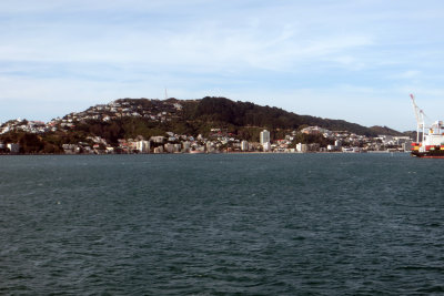 Leaving Wellington by ferry.