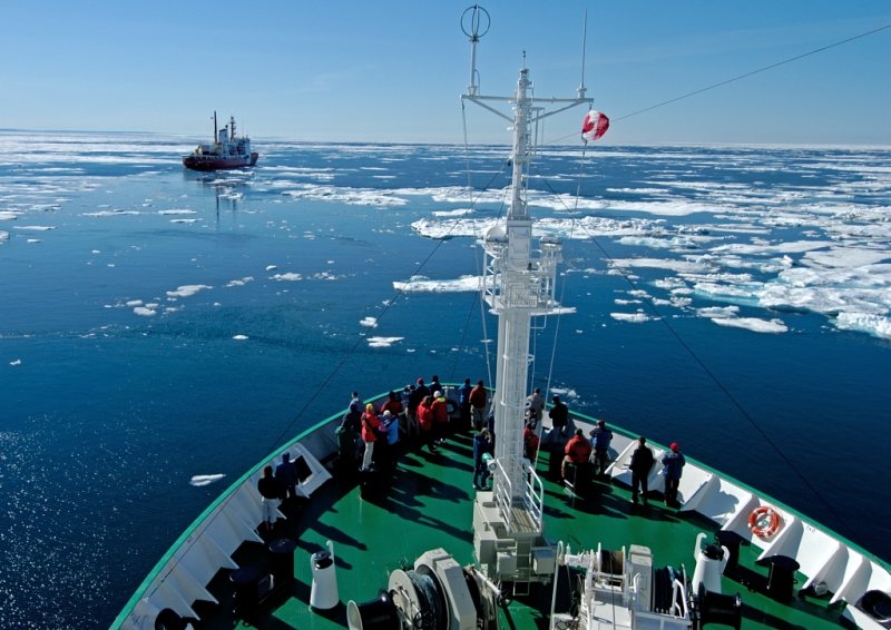 The Icebreaker ship arrives