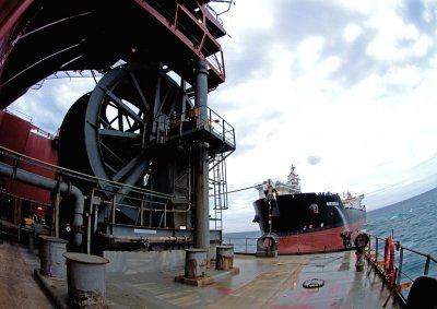 The Aberdeen collect her cargo