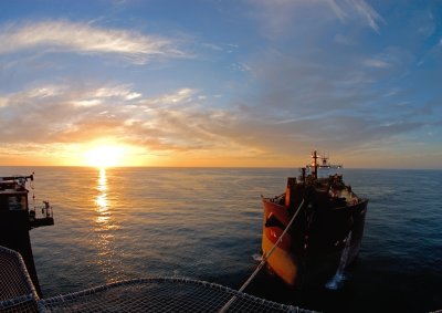 Tanker Grena loading & sunset