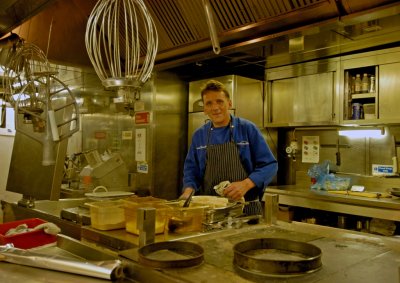Danny prepares lunch