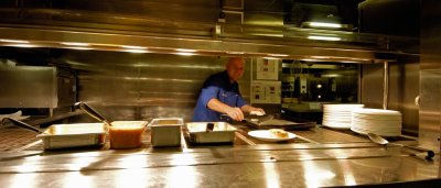 Davie prepares the midnight meal