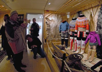 Inside Aasiaat museum