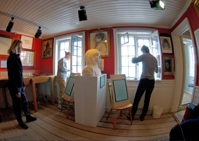 Inside the Rassmussen museum in Ilulissat
