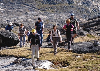 Brian leads up Uummannaq mountain